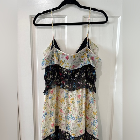 LOVE SAM tiered midi floral dress tassel - Picture 13 of 16